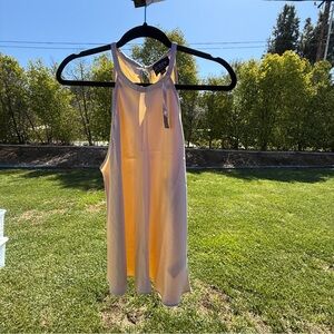 J. Crew Gold and Cream Tank Top with Orange and Gray Stripes #124